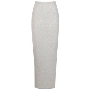 Boohoo Grey Bodycon Maxi Skirt